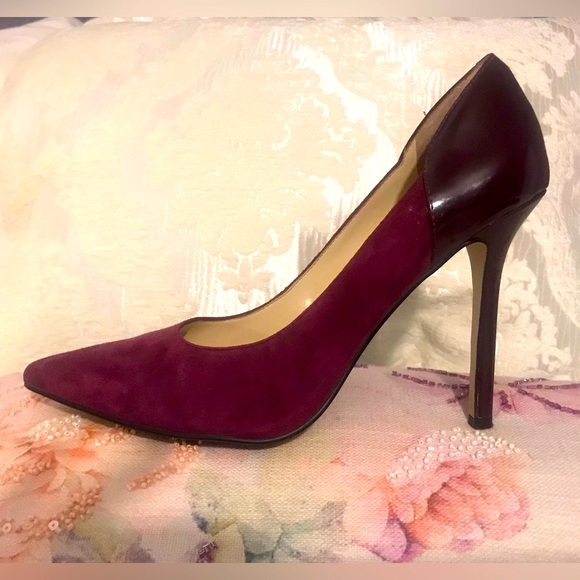 Enzo Angiolini Eacastalia: Purple Suede and patent leather EUC  Worn a few hours - Picture 5 of 12